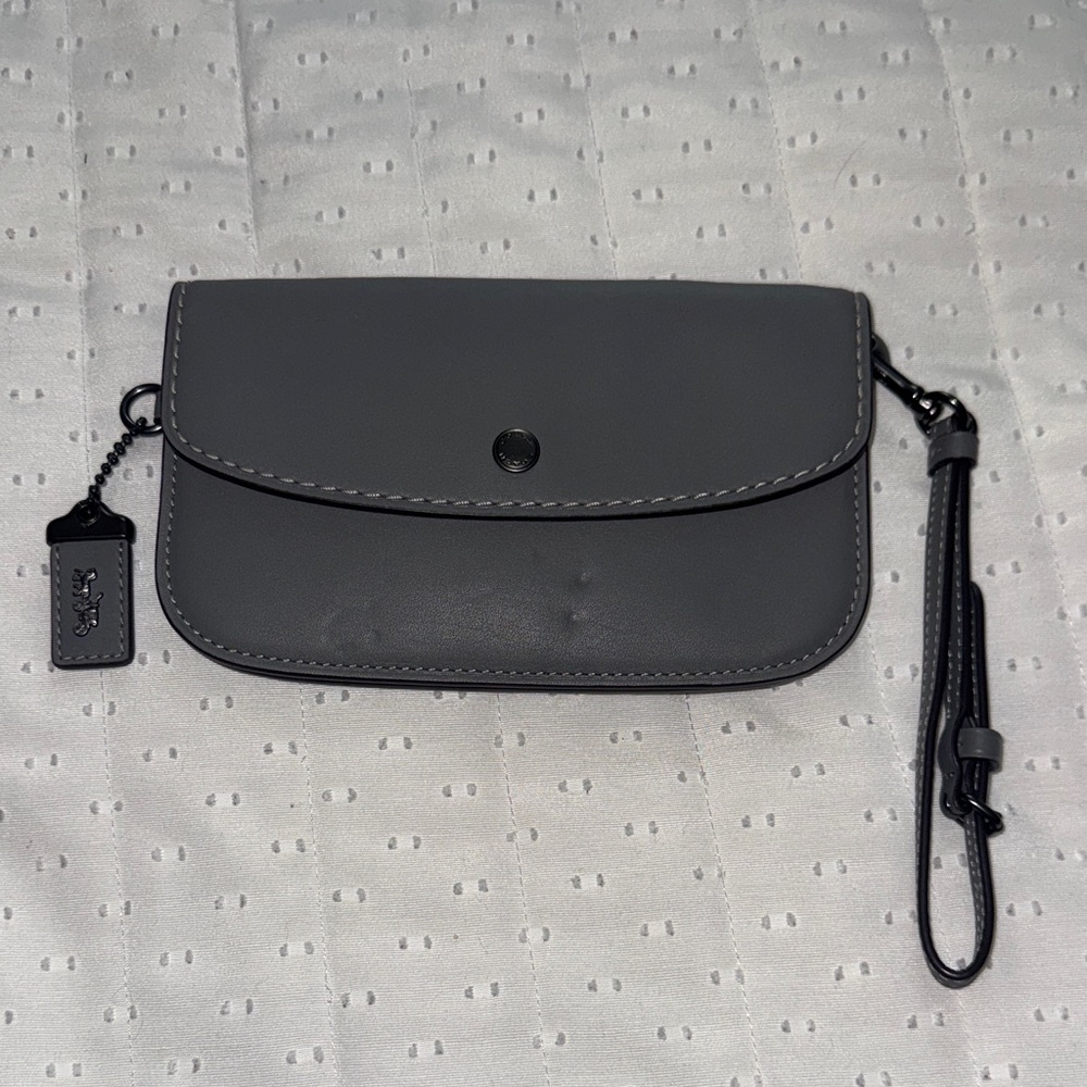 Coach 1941 Edition Wristlet Grey Glove Tanned Leather